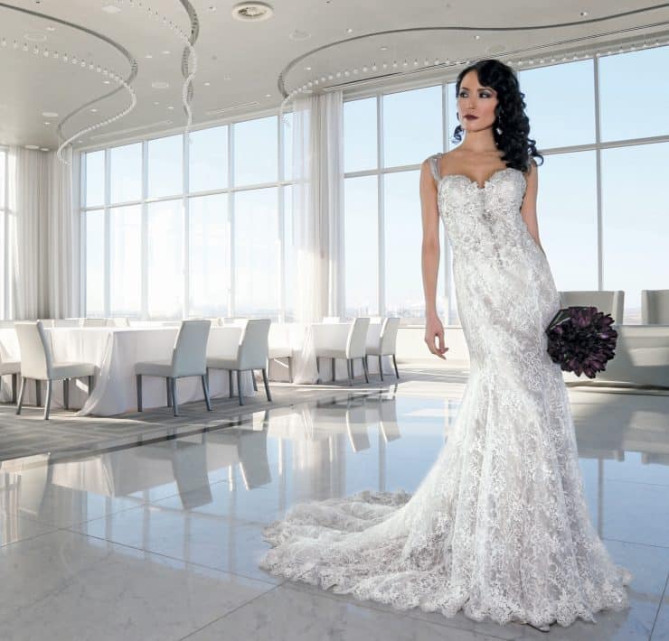 Gown: Eve of Milady (4336). Ariston Flowers.