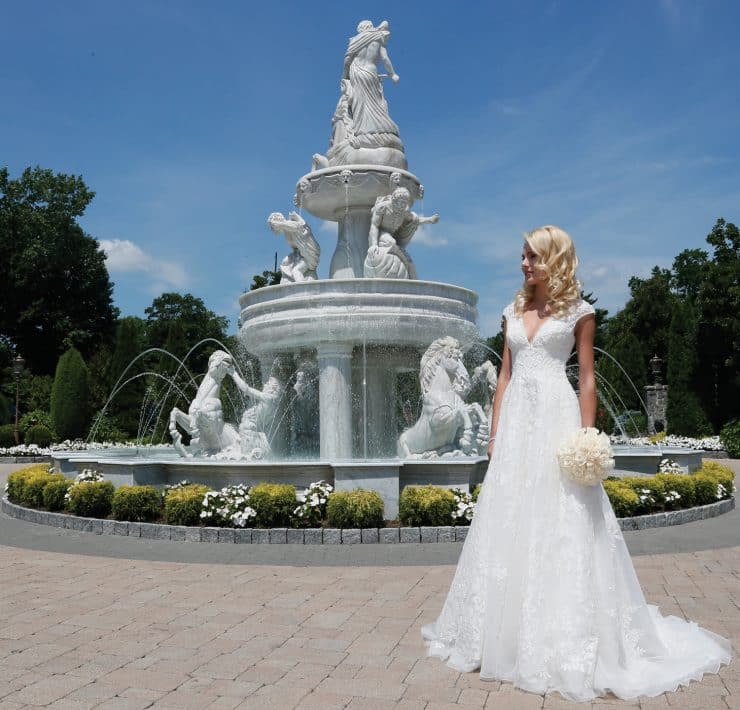 Gown: Oleg Cassini at David's Bridal (CWG 748, $1358)