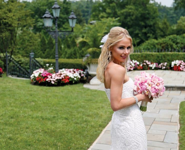 Gown-Oleg Cassini at David's Bridal, Ariston Flowers, Hair Jewelry-Sterling Hairpins, Earrings & Bracelet-David's Bridal