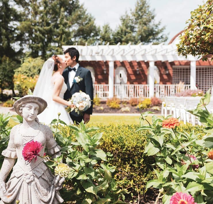 Esther & Kenichi's Garden Wedding at Birchwood Manor