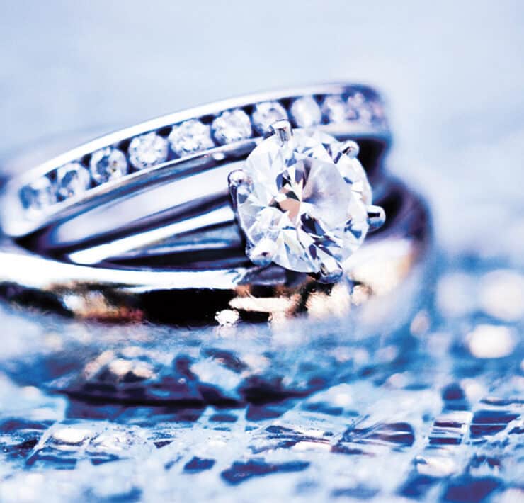 Ethical diamond-Blue Ice Diamond Ring